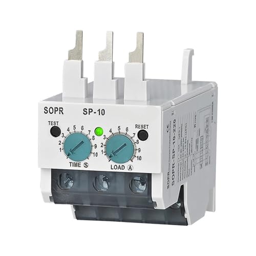 SOPR-SP-10 Elektronisches Überlastrelais Motorschutz Thermisches Überlastrelais 1St(3-30A,Un 90-260VAC) von JGODGQPM
