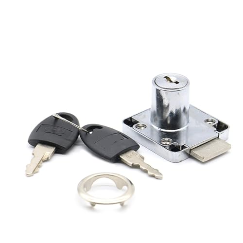 Schublade Cam Lock Zink-Legierung Schrank Büro Schrank Schreibtisch Schlösser Schlüssel 1Pcs(32mm With P Keys) von JGODGQPM