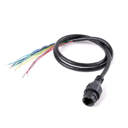 Stromkabel 60cm DC+RJ45 Buchsen mit Klemmen 1Stk(1xA1039-Black) von JGODGQPM