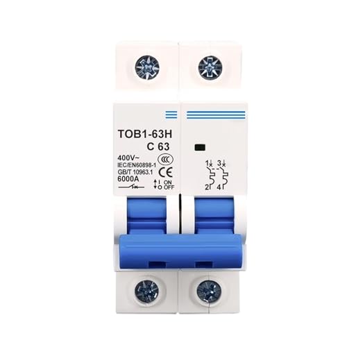 TOB1-63H 2P 400V 50HZ/60HZ Leistungsschalter AC MCB Leistungsschalter C Typ 1 Stücke(25A) von JGODGQPM