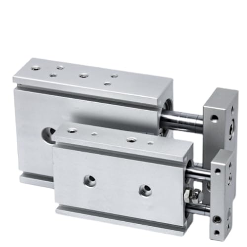 TR6/10 Doppelstangenzylinder Pneumatischer Zylinder 10-100 mm Hub mit Magnet Doppeltwirkend 1 Stück(Stroke 25mm,Bore 6mm) von JGODGQPM