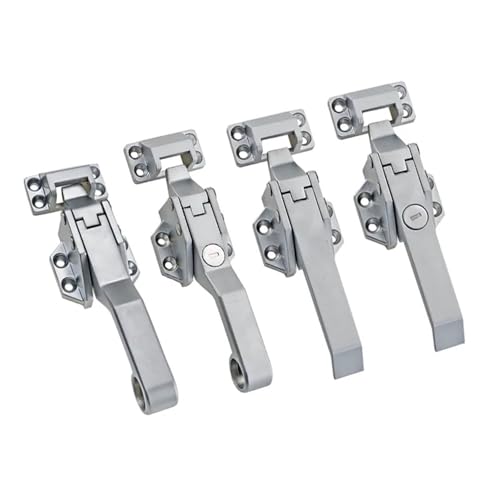 Vakuumdichter Schließgriff aus Zinklegierung for gekühltes Garagentorscharnier, schweres Scharnier, 1 Stück(Linkage with lock) von JGODGQPM