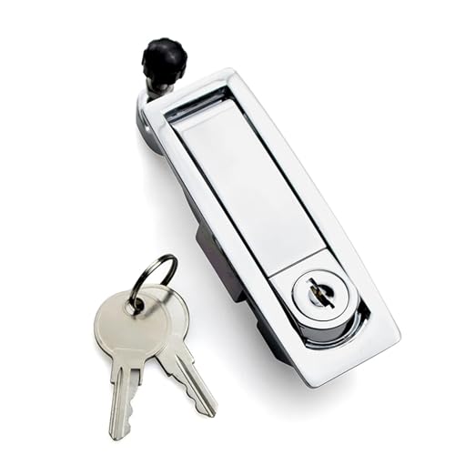 Zinklegierung Chrom Überzug Kompressionsriegel Schrank Flugzeug Schloss 1Pcs(With key) von JGODGQPM