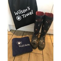 Personalisiertes Hundetuch & Baumwollgeschenkbeutel - T05505 von JGPgifts