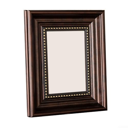 Bilderrahmen für 10 Fotos, Vintage-Textur, drehbarer Haken für Wand oder Tisch, verbessert die Präsentation von Kunst- und persönlichen Fotos (alter Kaffee) von JGmotorfi