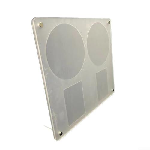 Eleganter transparenter Acryl-Fotohalter mit einfachem Magnet-Design, tolle Alternative (2 CDs + 2 kleine Karten) von JGmotorfi