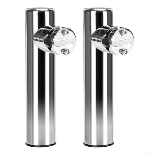 JGmotorfi Angelrutenhalter aus Edelstahl für Boot und Yacht, 2 Stück, entworfen für Schienenhalterungen mit einem Durchmesser von 18 mm bis 26 mm JGmotorfi Angelrutenhalter aus Edelstahl für Boot und Yacht, 2 Stück, entworfen für Schienenhalterungen mit einem Durchmesser von 18 mm bis 26 mm von JGmotorfi