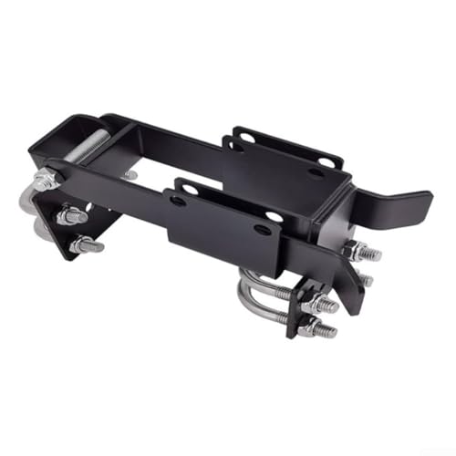 JGmotorfi Stahl-Kettenglied-Doppeltorriegel, robust, mit eingebautem Vorhängeschloss für sicheres Verriegeln, kompatibel mit 1 375 Rundrohr-Türrahmen, von JGmotorfi