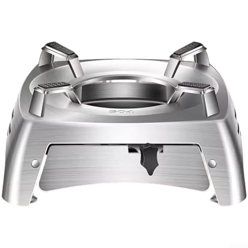 JGmotorfi Tragbarer Edelstahl-Grill mit Tee-Herd, abnehmbares Outdoor-Kochset zum Grillen, Kochen und Braten (D) von JGmotorfi