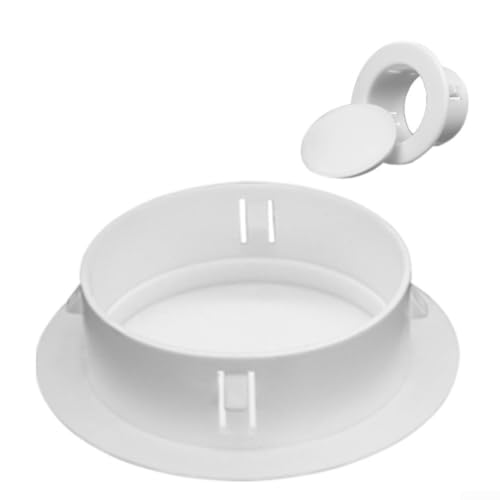 Klimaanlage Wand Lüftungsgitter Abdeckung mit schützender runder Netz-Kunststoffkappe verdeckt unschöne Öffnungen und schützt vor Staub und Insekten (70) von JGmotorfi