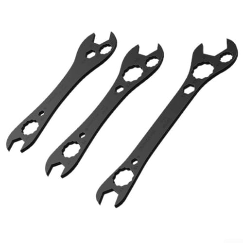 Klimaanlagen-Reparatur-Schraubenschlüssel mit sechseckigen und offenen Endköpfen, entworfen für Wechselstromverlagerung und Outdoor-Einheiten-Upgrades (3 Stück) von JGmotorfi