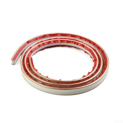 Mehrzweck-3D-PVC-Bordürstreifen, 1 m, zur Verschönerung Ihres Zuhauses oder Büros (gefüttert goldfarben) von JGmotorfi
