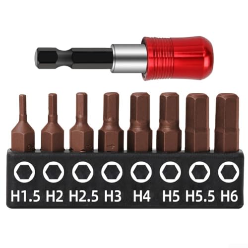 Metrisches Bohrer-Set 8-teilig mit magnetischer Spitze und selbstsichernder Stange für zuverlässigen Antrieb von metrischen Sechskantschrauben inkl. Bithalter für einfache Lagerung (Sechskant-Kopf) Metrisches Bohrer-Set 8-teilig mit magnetischer Spitze und selbstsichernder Stange für zuverlässigen Antrieb von metrischen Sechskantschrauben inkl. Bithalter für einfache Lagerung (Sechskant-Kopf) von JGmotorfi