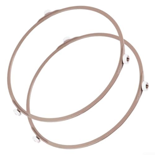 Mikrowellen-Drehteller-Ring-Rollenhalterung, 2er-Set mit Rädern mit 14 mm Durchmesser und 17 8 cm Kunststoffring für Mikrowellen-Drehteller von JGmotorfi