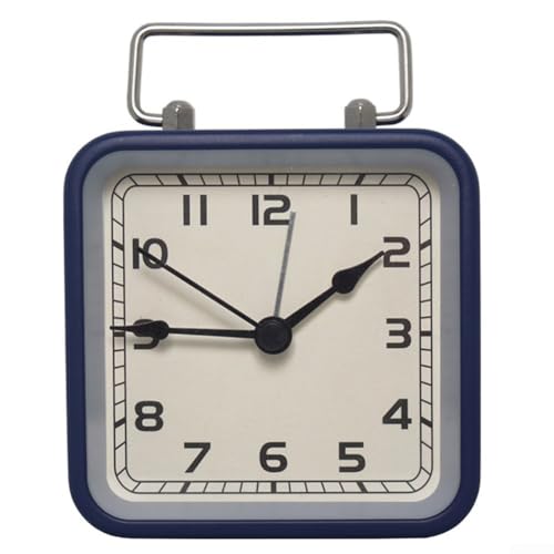 Moderner Metallwecker mit leuchtenden Funktionen und geräuschloser Funktion, für Stress-Zeitmessung zu Hause (blau) von JGmotorfi