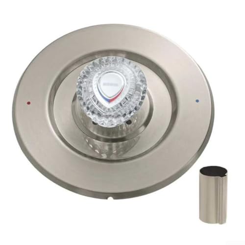 Modernes Duschverkleidungs-Set mit mattschwarzem Finish, kompatibel mit T470 und 1225 Duschsystemen, aus Stahl und Acryl, für Badrenovierung und Ersatz von Armaturen (grau) von JGmotorfi