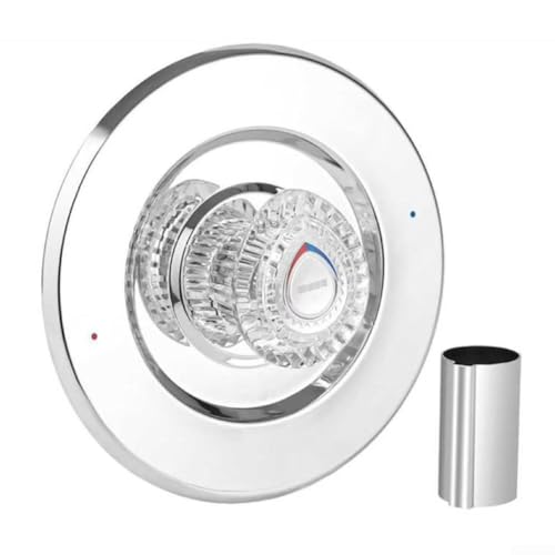 Modernes Duschverkleidungs-Set mit mattschwarzem Finish, kompatibel mit T470 und 1225 Duschsystemen, aus Stahl und Acryl, für Badrenovierung und Ersatz von Armaturen (weiß) von JGmotorfi