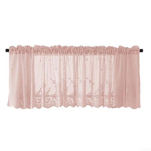 Modische Spitzenvorhänge für einen gemütlichen Look in Ihrer Küche oder Ihrem Schlafzimmer (Rosa) von JGmotorfi