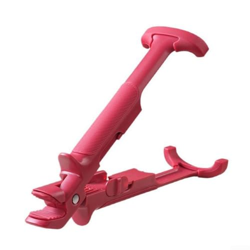 Multifunktionaler Verbrühungs-Clip mit rutschfestem Griff für sicheren Halt auf heißen Töpfen und Schüsseln, für Mikrowelle, Toastöfen, Luftfritteuse (rot) von JGmotorfi