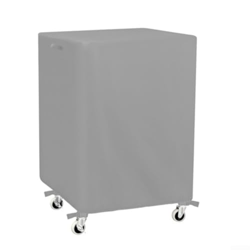 Robuste Abdeckung für AV-Wagen und rollende Computerständer, reißfestes Oxford-Material mit sicheren Schnappgurten und verstellbaren Kordelzügen für den Außenbereich (grau) von JGmotorfi