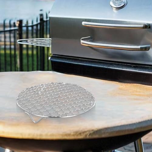 Robustes, rundes Kühlgitter, 201 Edelstahldraht für Kuchen, Kuchen und Grill; leicht zu reinigen und zu pflegen nach Gebrauch (16,5 cm) von JGmotorfi