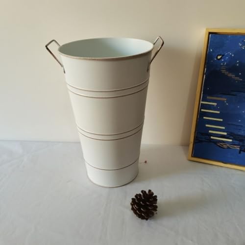 Schirmhalter aus Metall, runde Form, verzinktes Eisen, für den Innenbereich, für Regenschirme, Stöcke und Spaziergänge (schwarz) von JGmotorfi