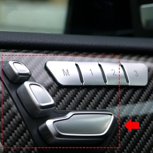 Seat Adjust Button Sticker Cover for Mercedes E Class W212, C Class 218, CLS, GL ABS Plastic Installation Accessory von JGmotorfi