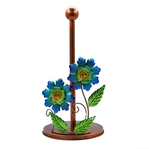 Sonnenblumen-Papierhandtuchhalter mit Metallkonstruktion für Küche und Bad, mit praktischem Organizer zur Sicherung von Papierhandtüchern und zur Ergänzung der Inneneinrichtung (B) von JGmotorfi