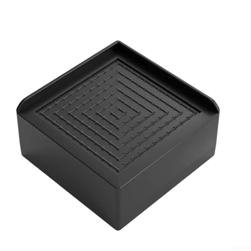 Stuhlbeinpolster aus Kunststoff, stapelbar für Sofas und Stühle, stabile und geräuschreduzierende Möbelerhöhung zum Schutz von Böden (schwarz, 5 cm) von JGmotorfi