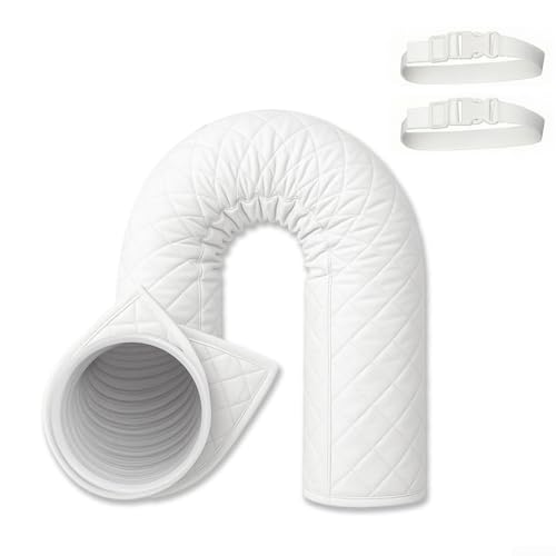 Tragbare Klimaanlagen-Schlauchisolierung, 203,2 cm Länge, mit verstellbaren elastischen Bändern, aus Stoff, um Wärme und Staub zu blockieren, für verbesserte Kühlleistung Tragbare Klimaanlagen-Schlauchisolierung, 203,2 cm Länge, mit verstellbaren elastischen Bändern, aus Stoff, um Wärme und Staub zu blockieren, für verbesserte Kühlleistung von JGmotorfi