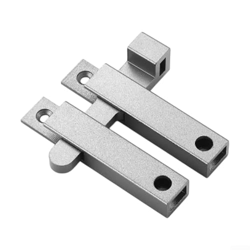 Türschloss aus Aluminiumlegierung für Badezimmer- und Zimmertüren, Diebstahlsicherungsstift für Schränke und Innenhöfe (grau) von JGmotorfi
