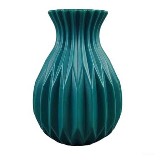 Unzerbrechliche Mini-Vasen aus Kunststoff für Desktop-Dekoration und Pflanzenarrangement mit auslaufsicherer Funktion (grün) von JGmotorfi