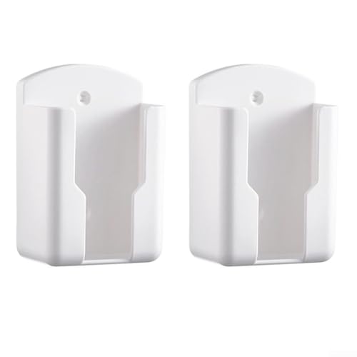 Wandhalterung für Fernbedienungen mit stabiler Kunststoffkonstruktion, entworfen für effiziente Aufbewahrung und einfachen Zugang in jedem Wohnraum (weiß) von JGmotorfi