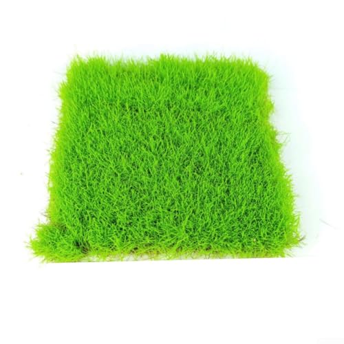 Wasserdichte Miniatur-Grasmatten für Feengarten und Puppenhaus-Dekoration, Kunststoffkonstruktion und sonnenbeständig, für kreative DIY-Projekte (grün) von JGmotorfi