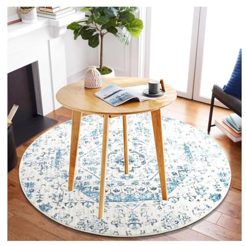 JHAISMAO Klein Massivholz Runden Esstisch Eiche Natürlich Küche Esszimmer Tisch Für Kleiner Raum Mitte des Jahrhunderts Jahrgang Kaffee Milchtee Tisch(Size:60CM,Color:B) von JHAISMAO