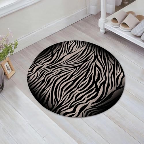 JHAOUNUK Schnell trocknende Badezimmermatte, saugfähige Bodenmatte für Zuhause, rutschfeste Gummi-Unterseite, leicht zu reinigen, Badezimmer-Duschmatte, Tier-Zebra-Schal-Muster, schwarz, 61 x 61 cm JHAOUNUK Schnell trocknende Badezimmermatte, saugfähige Bodenmatte für Zuhause, rutschfeste Gummi-Unterseite, leicht zu reinigen, Badezimmer-Duschmatte, Tier-Zebra-Schal-Muster, schwarz, 61 x 61 cm von JHAOUNUK