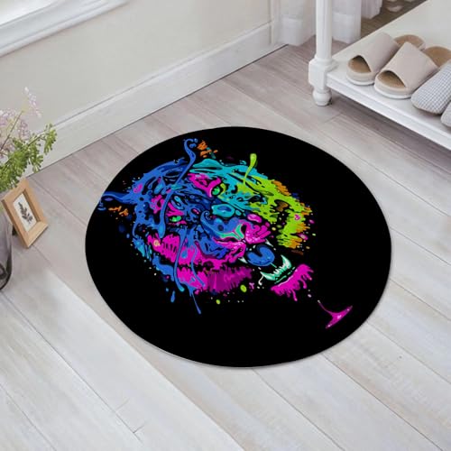 JHAOUNUK Schnell trocknende Badezimmermatte, saugfähige Bodenmatte für Zuhause, rutschfeste Gummi-Unterseite, leicht zu reinigen, Badezimmer-Duschmatte, beste Tiger-Tier-Farbmuster, 61 x 61 cm JHAOUNUK Schnell trocknende Badezimmermatte, saugfähige Bodenmatte für Zuhause, rutschfeste Gummi-Unterseite, leicht zu reinigen, Badezimmer-Duschmatte, beste Tiger-Tier-Farbmuster, 61 x 61 cm von JHAOUNUK