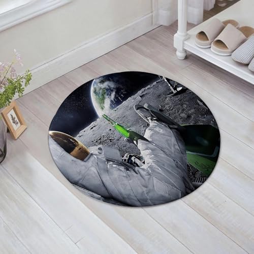JHAOUNUK Weich Badezimmerteppich 60x60cm,Der Mond Erde Planet A Männer Trinken Bier USA Flagge,rutschfest waschbar Badematte Flauschige Badteppich Saugfähig Badvorleger Duschvorleger JHAOUNUK Weich Badezimmerteppich 60x60cm,Der Mond Erde Planet A Männer Trinken Bier USA Flagge,rutschfest waschbar Badematte Flauschige Badteppich Saugfähig Badvorleger Duschvorleger von JHAOUNUK