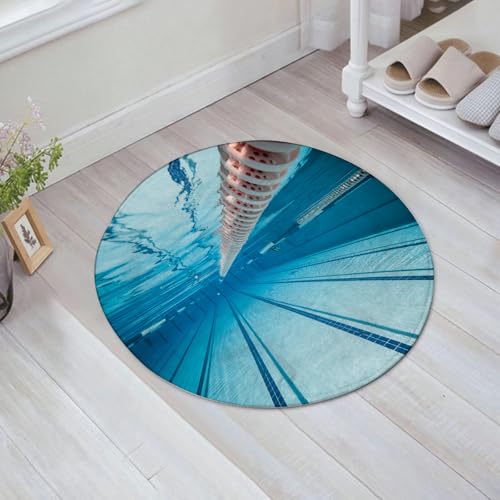 JHAOUNUK Weich Badezimmerteppich 60x60cm,Schwimmbecken unter Wasser...,rutschfest waschbar Badematte Flauschige Badteppich Saugfähig Badvorleger Duschvorleger JHAOUNUK Weich Badezimmerteppich 60x60cm,Schwimmbecken unter Wasser...,rutschfest waschbar Badematte Flauschige Badteppich Saugfähig Badvorleger Duschvorleger von JHAOUNUK