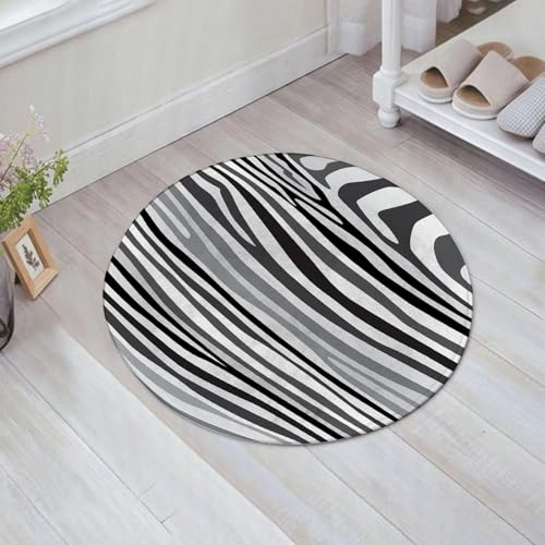 JHAOUNUK Weich Badezimmerteppich 60x60cm,Zebra-Druck, Zebra-Muster vertikal gestreift Natur Wildlife inspiriert,rutschfest waschbar Badematte Flauschige Badteppich Saugfähig Badvorleger Duschvorleger JHAOUNUK Weich Badezimmerteppich 60x60cm,Zebra-Druck, Zebra-Muster vertikal gestreift Natur Wildlife inspiriert,rutschfest waschbar Badematte Flauschige Badteppich Saugfähig Badvorleger Duschvorleger von JHAOUNUK