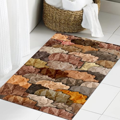 JHAOUNUK Weich Badezimmerteppich 60x90cm,Der Black History Month ist ein multikulturelles Fest zur Feier der Vie,rutschfest waschbar Badematte Flauschige Badteppich Saugfähig Badvorleger Duschvorleger von JHAOUNUK