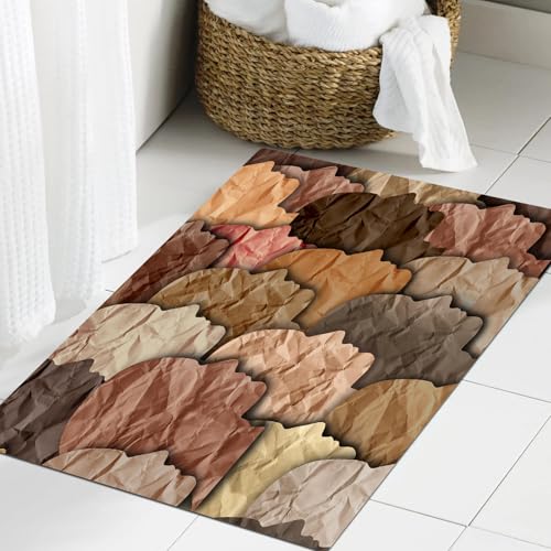 JHAOUNUK Weich Badezimmerteppich 60x90cm,Der Black History Month ist ein multikulturelles Fest zur Feier der Vie,rutschfest waschbar Badematte Flauschige Badteppich Saugfähig Badvorleger Duschvorleger von JHAOUNUK
