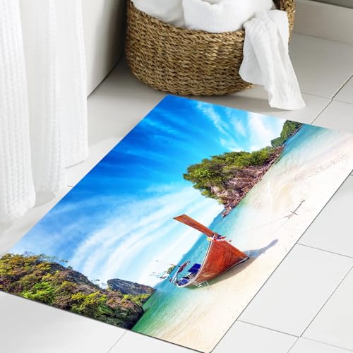 JHAOUNUK Weich Badezimmerteppich 60x90cm,Erstaunliche Natur und exotisches Reiseziel in Thailand. Thailändisches,rutschfest waschbar Badematte Flauschige Badteppich Saugfähig Badvorleger Duschvorleger JHAOUNUK Weich Badezimmerteppich 60x90cm,Erstaunliche Natur und exotisches Reiseziel in Thailand. Thailändisches,rutschfest waschbar Badematte Flauschige Badteppich Saugfähig Badvorleger Duschvorleger von JHAOUNUK