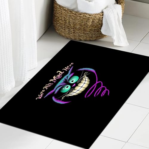 JHAOUNUK Weich Badezimmerteppich 60x90cm,Lächelnde Grkatze, schwarz-weiße Zeichnung,rutschfest waschbar Badematte Flauschige Badteppich Saugfähig Badvorleger Duschvorleger JHAOUNUK Weich Badezimmerteppich 60x90cm,Lächelnde Grkatze, schwarz-weiße Zeichnung,rutschfest waschbar Badematte Flauschige Badteppich Saugfähig Badvorleger Duschvorleger von JHAOUNUK