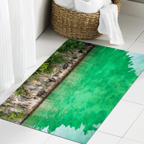 JHAOUNUK Weich Badezimmerteppich 60x90cm,Lagune KOH Hong Krabi Thailand Natur,rutschfest waschbar Badematte Flauschige Badteppich Saugfähig Badvorleger Duschvorleger JHAOUNUK Weich Badezimmerteppich 60x90cm,Lagune KOH Hong Krabi Thailand Natur,rutschfest waschbar Badematte Flauschige Badteppich Saugfähig Badvorleger Duschvorleger von JHAOUNUK