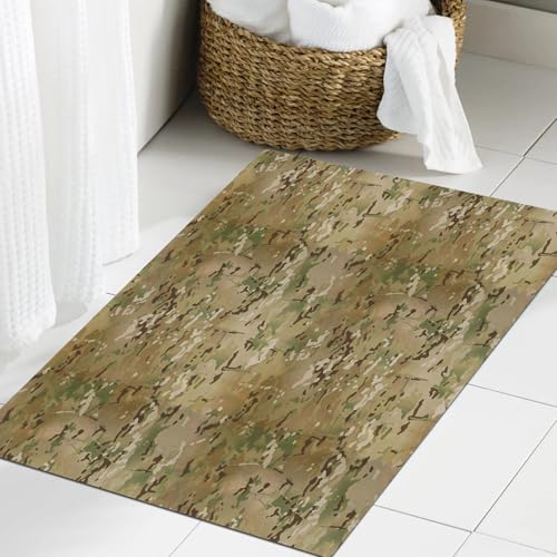 JHAOUNUK Weich Badezimmerteppich 60x90cm,Modische Camouflage-Muster, Vektorgrafik. Millatry-Druck. Nahtlose Vekt,rutschfest waschbar Badematte Flauschige Badteppich Saugfähig Badvorleger Duschvorleger JHAOUNUK Weich Badezimmerteppich 60x90cm,Modische Camouflage-Muster, Vektorgrafik. Millatry-Druck. Nahtlose Vekt,rutschfest waschbar Badematte Flauschige Badteppich Saugfähig Badvorleger Duschvorleger von JHAOUNUK