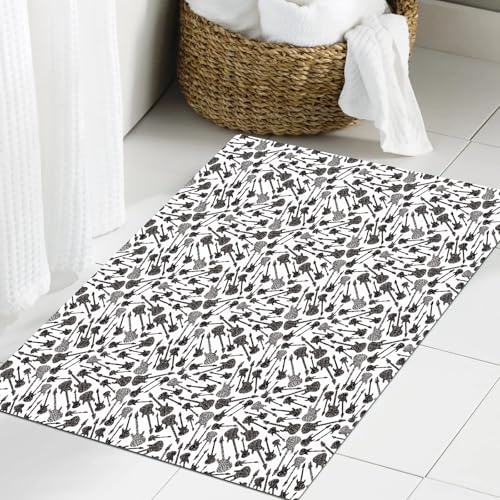 JHAOUNUK Weich Badezimmerteppich 60x90cm,Vektor nahtloses Muster,rutschfest waschbar Badematte Flauschige Badteppich Saugfähig Badvorleger Duschvorleger JHAOUNUK Weich Badezimmerteppich 60x90cm,Vektor nahtloses Muster,rutschfest waschbar Badematte Flauschige Badteppich Saugfähig Badvorleger Duschvorleger von JHAOUNUK