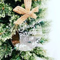 Erstes Weihnachten Als Großeltern-Schmuckkugel, Oma Und Opa, Weihnachtsschmuck Für Das Nangeschenk, Geschenk Der Neuen Großeltern, 1 von JHCreativeCo