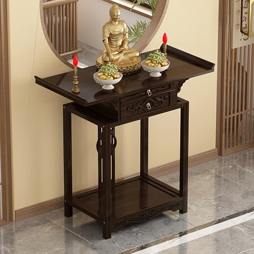 Altar Tisch mit Lagerung, Altartisch für Den Persönlichen Schrein Räuchertisch Puja-tisch, zur Entspannung, Wahrsagerei, Anbetung, buddhistischer Wicca-Schrein, Heimdekoration(100*33*100cm/39.5*13*39. Altar Tisch mit Lagerung, Altartisch für Den Persönlichen Schrein Räuchertisch Puja-tisch, zur Entspannung, Wahrsagerei, Anbetung, buddhistischer Wicca-Schrein, Heimdekoration(100*33*100cm/39.5*13*39. von JHDXL