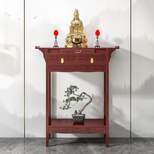 Altartisch aus Holz Schrein Altar, Chinesischer Altartisch aus Massivholz for Meditation, zur Entspannung, Wahrsagerei, Anbetung, buddhistischer Wicca-Schrein, Heimdekoration(120*40*100cm/47.5*16*39.5 Altartisch aus Holz Schrein Altar, Chinesischer Altartisch aus Massivholz for Meditation, zur Entspannung, Wahrsagerei, Anbetung, buddhistischer Wicca-Schrein, Heimdekoration(120*40*100cm/47.5*16*39.5 von JHDXL